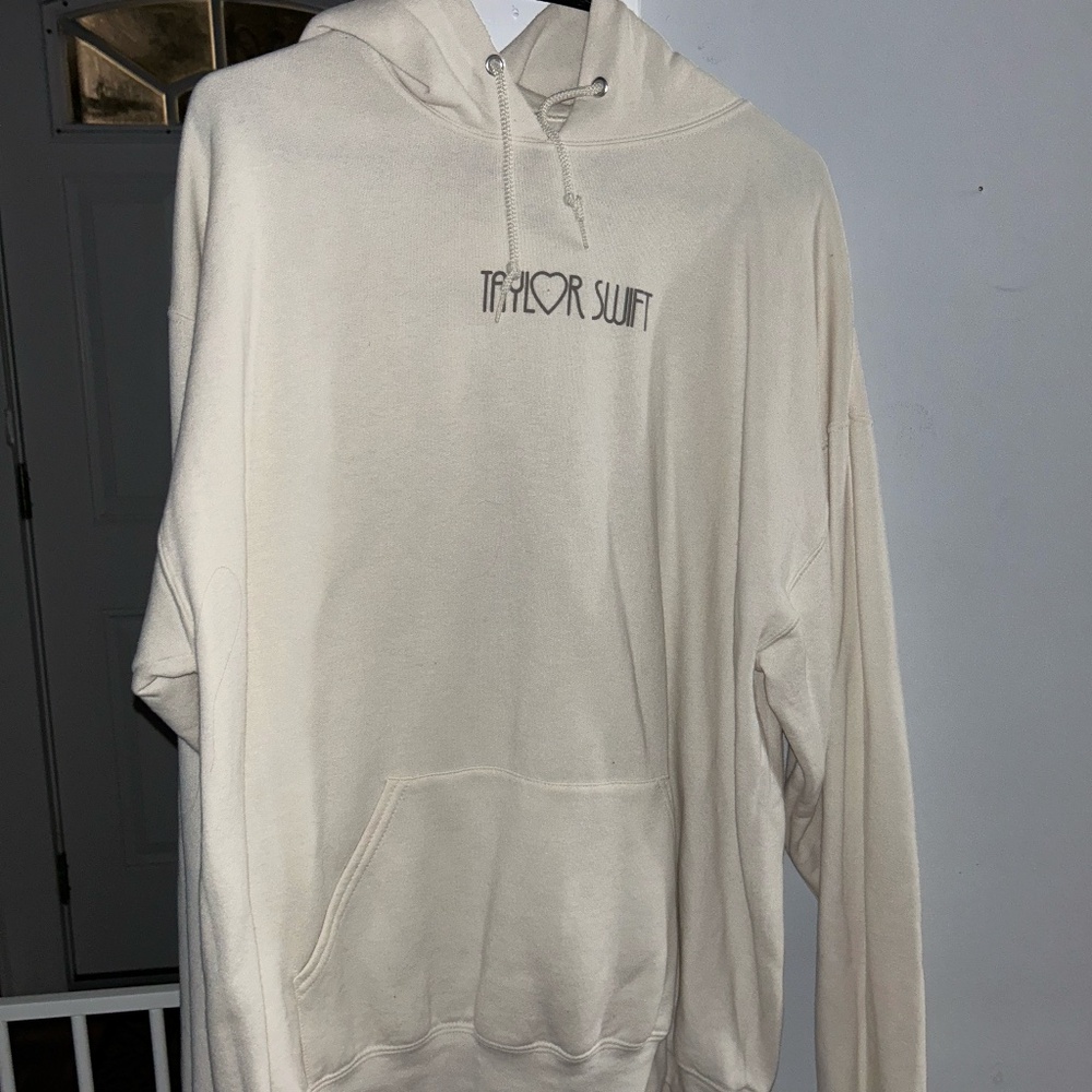 Taylor Swift Beige Heart Hoodie